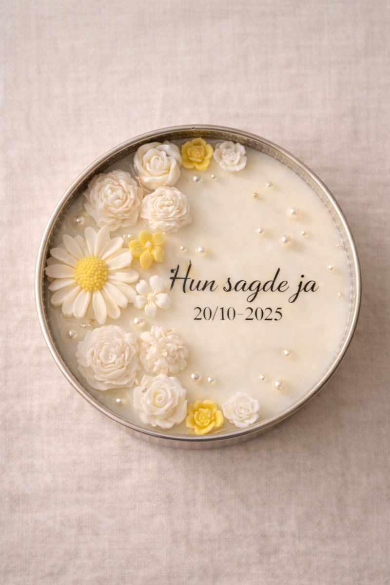 Personligt håndlavet duftlys