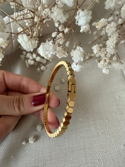 Honey Glow Armbånd – Guldbelagt med Sten