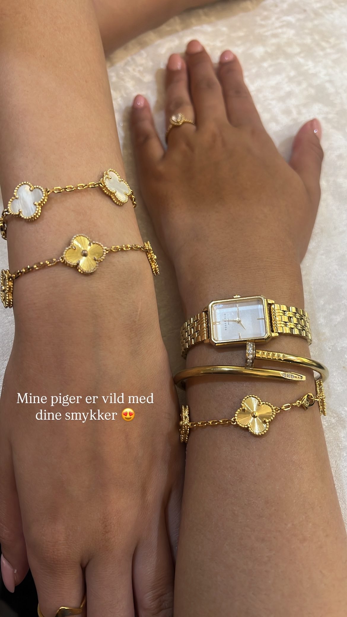 Clover snow white - Armbånd