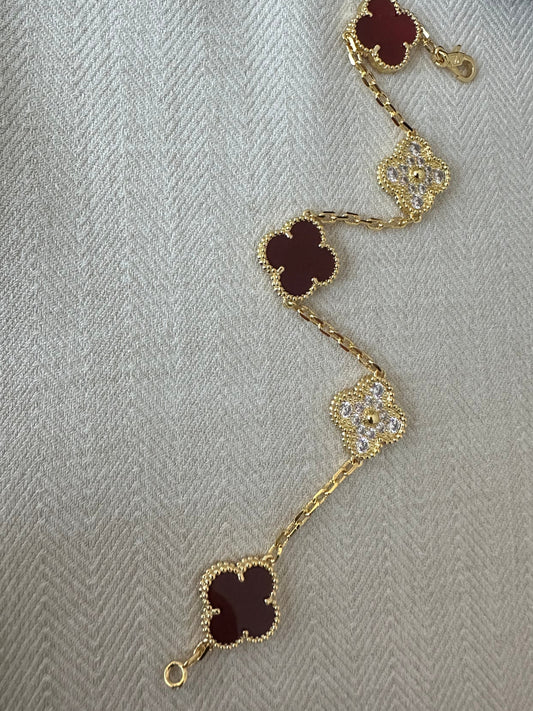 Bella Bloom - Armbånd ( elegant rød