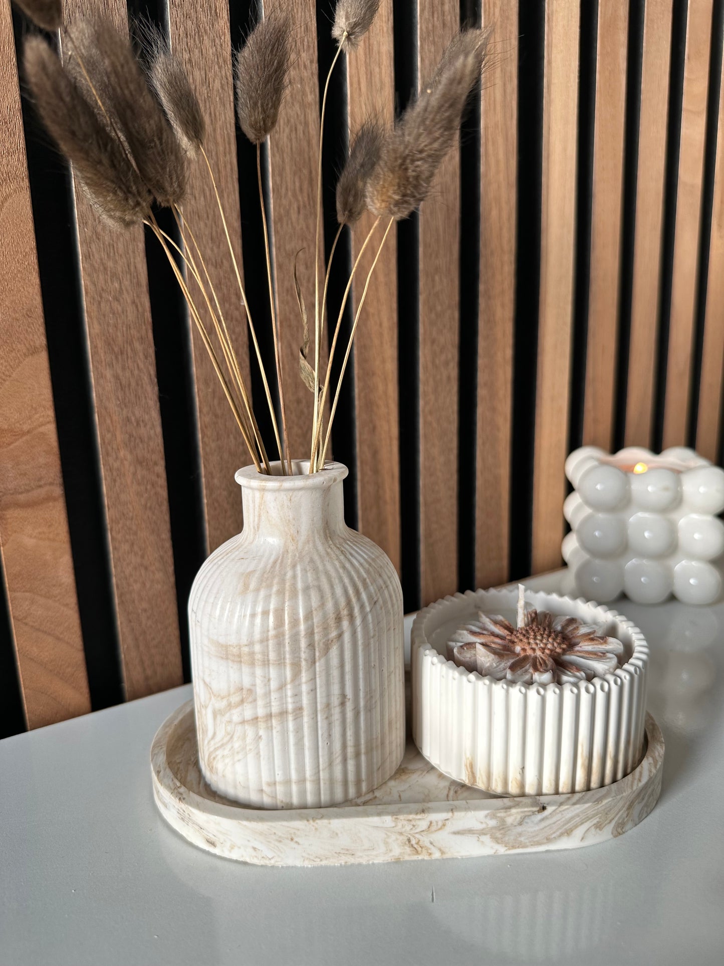 Nordic Calm – Keramisk Dekorationssæt (3 dele)