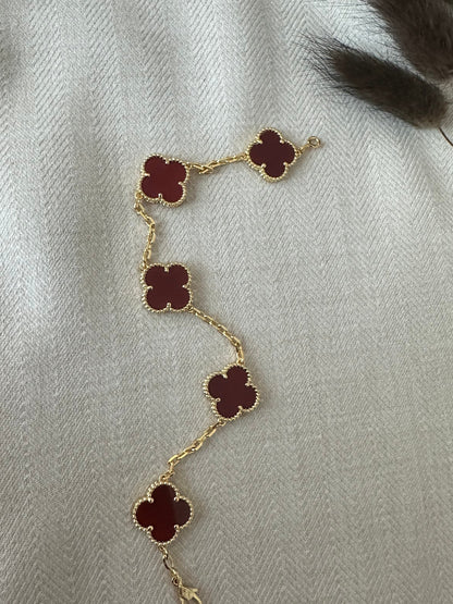 Sille - Armbånd (mørke rød )