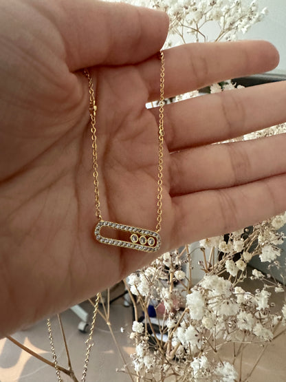 Gold Spark Bar -Halskæde