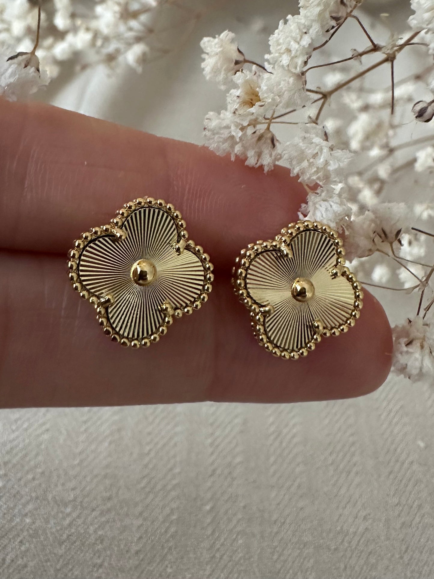 Golden Sun Clover- ørering