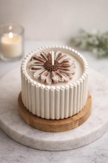 Daisy Bloom – Håndlavet Stearinlys