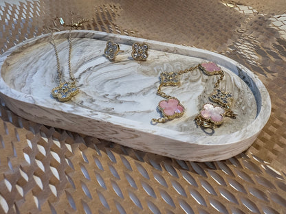Ivory Marble Smykkeplade