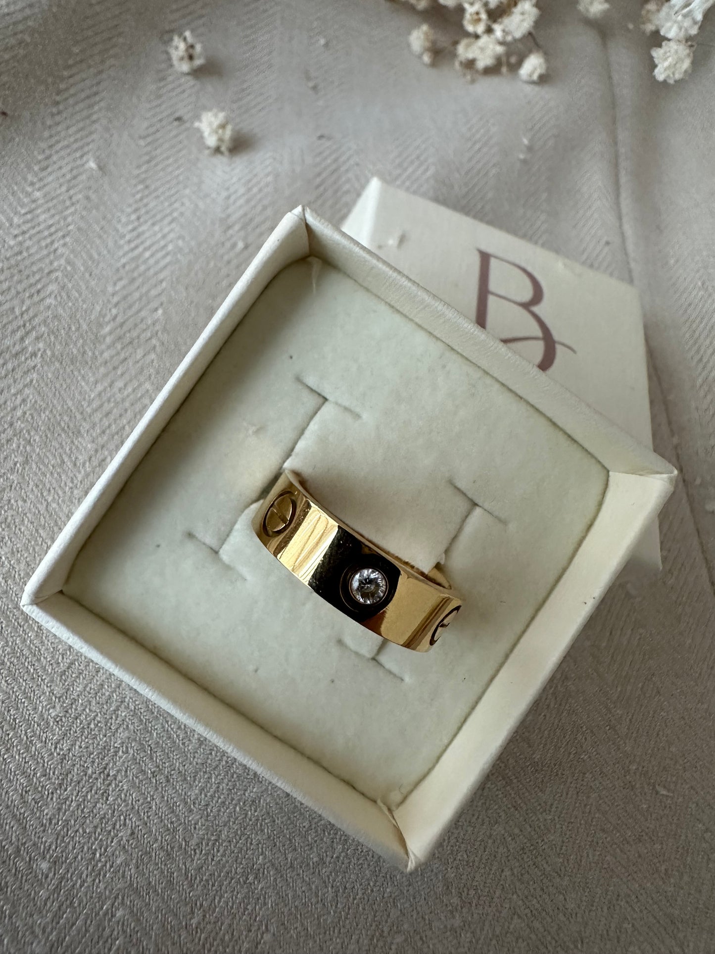 Lisa ring ( 5 mm ,m 1 sten på )