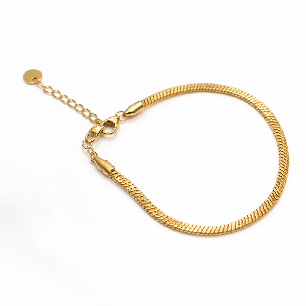 Golden Snake Armbånd - rustfrit stål