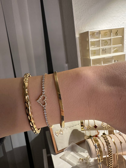 Golden Wave Cuff- Bangle